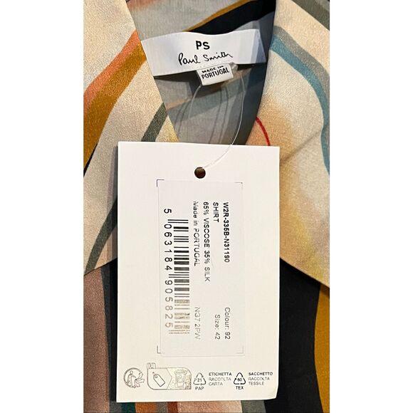 Paul Smith Women's Swirl Button Down Shirt -S - Picture 6 of 8